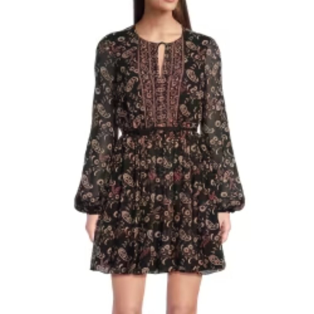 GIAMBATTISTA VALLI PRINTED SILK MINI